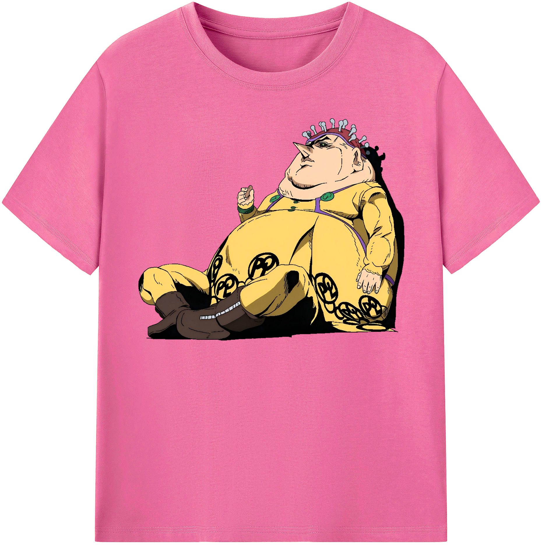 （画像用） ジョジョの奇妙な冒険 ポルポ JoJo's Bizarre Adventure Polpo レディースカジュアルプリントTシャツ（綿100％）